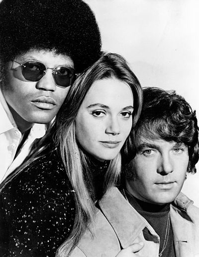 The main cast in 1971 from left: Clarence Williams III, Peggy Lipton and Michael Cole
