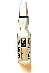 1 milliliter ampoule containing 10 mg of morphine.