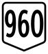 Route 960 shield