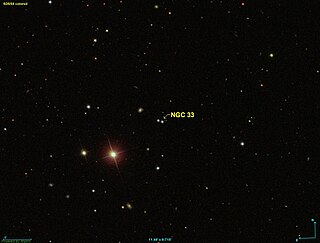 NGC 33 double star in the constellation Pisces