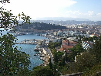 Vista panoramica dau pòrt de Niça. (definicion vertadièra 1 280 × 960 *)