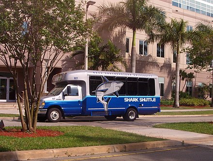 Shark Shuttle has services both on campus and between campuses.
