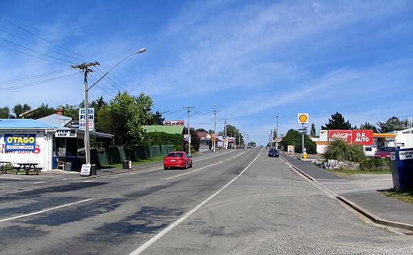 State Highway 1 at Waikouaiti, looking south