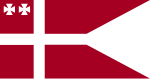 Naval Rank Flag of Denmark - Counter admiral (1880).svg