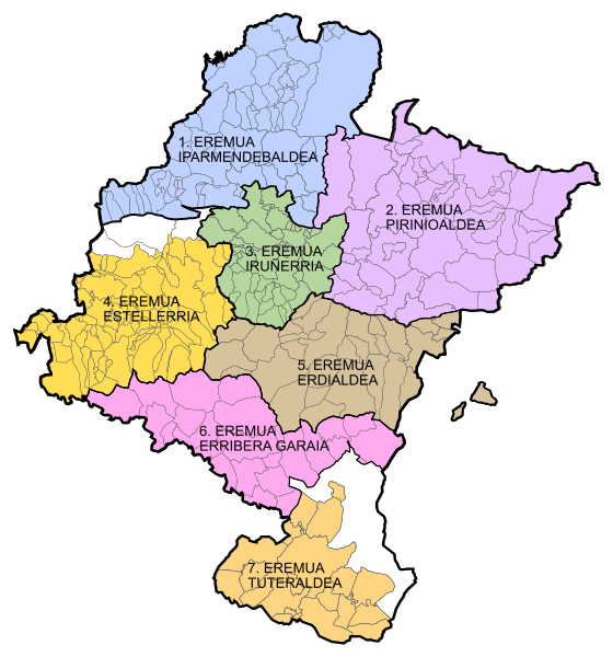 Fitxategi:Navarra - Nekazari-eskualdeen Nafarroako mapa.svg