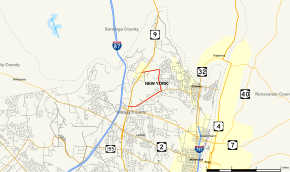 New York State Route 9R Map.svg