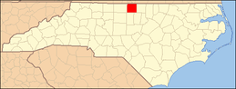 North Carolina Karte Hervorhebung von Caswell County.PNG