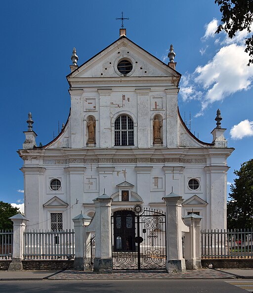 Fronleichnamskirche Njaswisch, Fassade (UNESCO-Welerbe Belarus). Nyasvizh CorpusChristiChurch 001 5583