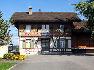 <span class="mw-page-title-main">Oberrüti railway station</span>