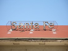 The Santa Fe sign on the Fresno Depot Old Fresno Station.jpg