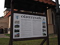 English: Olsztynek - information board Polski: Olsztynek - tablica informacyjna