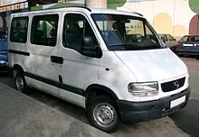 Микроавтобус Opel Movano A (до рестайлинга), низкая крыша, короткая колёсная база