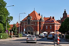 Opole Główne railway station is a major transportation hub through which much of the region's trade is channelled