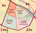 محله‌های منطقه ۵ پاریس