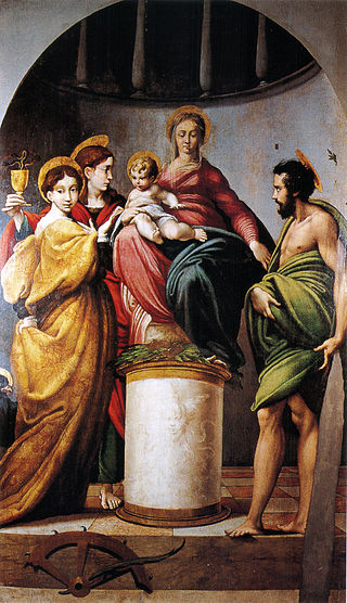 <i>Bardi Altarpiece</i> (Parmigianino) Painting by Parmigianino