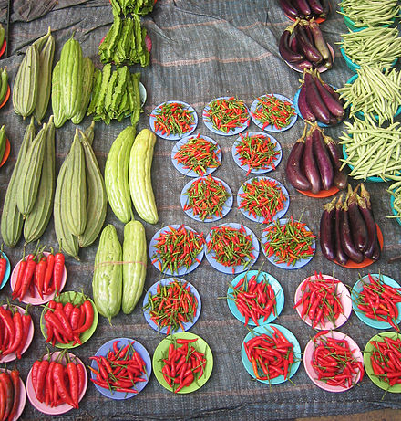 Organic produce at a farmers' market in Argentina