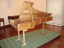 Cristofori-Hammerflügel von 1722 im Nationalen Musikinstrumentenmuseum Rom