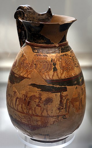 <span class="mw-page-title-main">Chigi vase</span> Protocorinthian painted vase