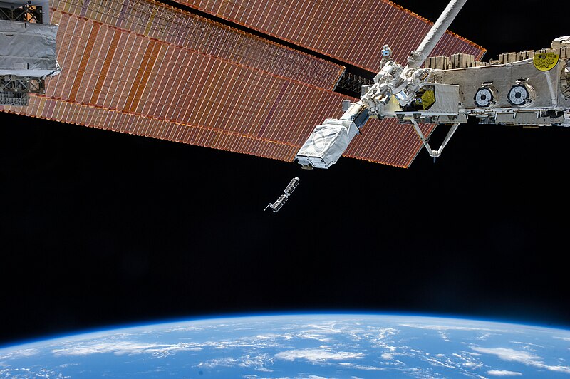 File:Planet Labs satellite launch from ISS.jpg