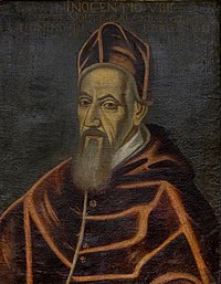 Portrait of Pope Innocent IX (Fidenza Cathedral Museum - Museo del Duomo di Fidenza, Fidenza).jpg