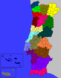 Distritos e concelhos de Portugal