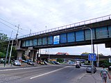 Praha - Libeň, Sokolovská, železniční most u Balabenky