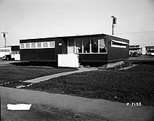 Prefabricated housing at Richland Prefabricated housing at Hanford Site 1944.jpg