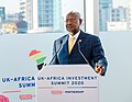 President Museveni of Uganda, speaking at the UK-Africa Investment Summit, London, 20 January 2020 20200120134339 GMCB9543 (49415272631).jpg