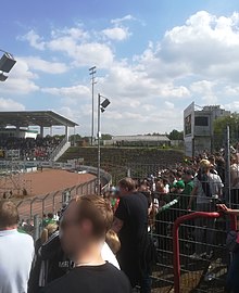 Westtribüne, letztes Ligaspiel vor dem Abriss (14.05.2022)