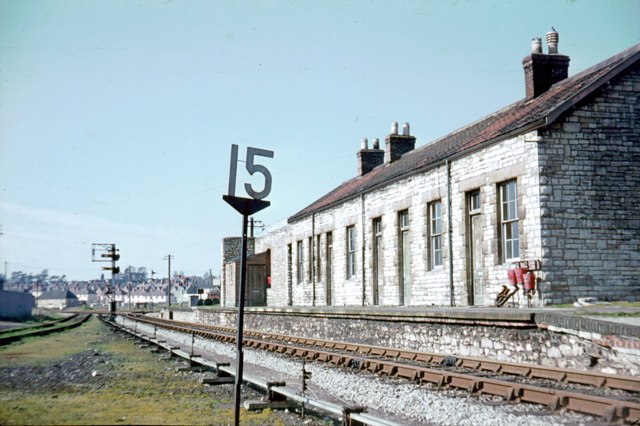 The former Priory Road station at Wells