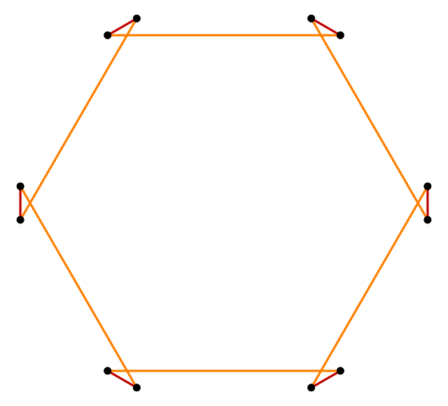 Svg 1.0. CSS Polygon two border.