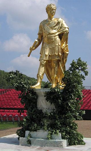 Statue of King Charles II at the Royal Hospital Chelsea