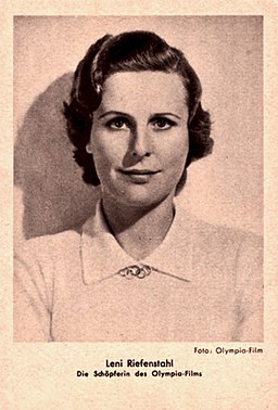 Riefenstahl leni postcard olympia Unknown author, Public domain, via Wikimedia Commons