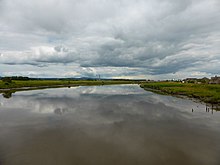 The Carron at Glensburgh, close to its mouth. River Carron at Glensburgh (geograph 4052194).jpg