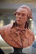 Maximilien Robespierre, unglazed bust by Claude-André Deseine, 1791