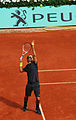 Roger Federer serve in Roland Garros 2012.jpg
