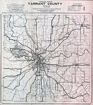 300px rogers road map of tarrant county 1920 uta