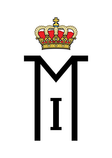 File:Royal Cypher of HM King Michael I of Romania, single M variant, black.svg