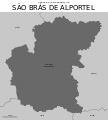Mapa de São Brás de Alportel.