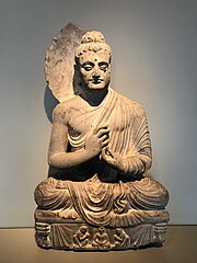 The Seated Buddha, dating from 300 to 500 AD, was found near Jamal Garhi, and is now on display at the Asian Art Museum in San Francisco