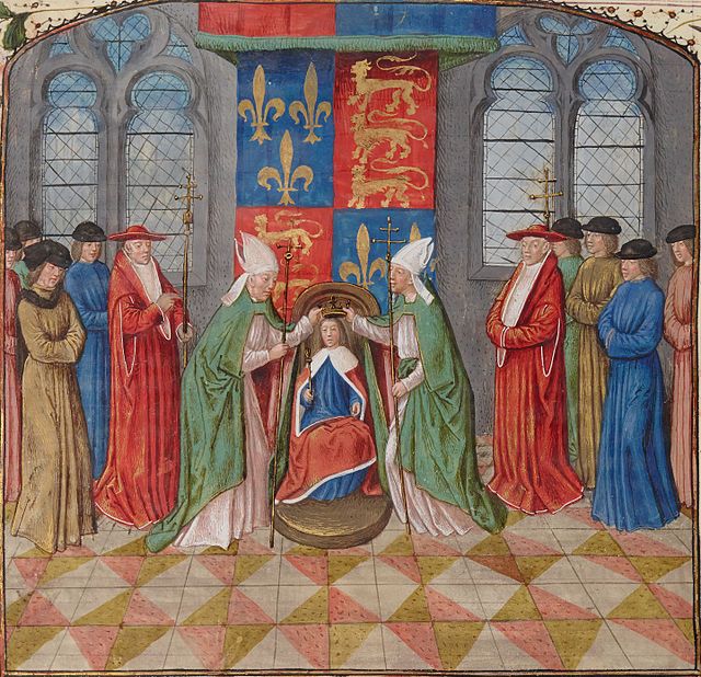 A mid-15th-century depiction of Henry being crowned King of France at Notre-Dame de Paris on 16 December 1431