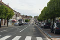 Ancienne Route N7 dans sa traversée de Saint-Fargeau-Ponthierry (Centre-ville). Saint-Fargeau-Ponthierry, Seine-et-Marne, France