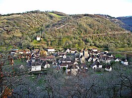 Gezicht op Saint-Martin-de-Vers