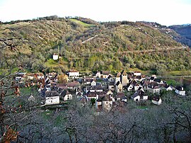 Saint-Martin-de-Vers'in genel bir görünümü