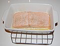 zalm met assisted steam