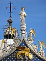 Detail of the rooftop of San Marco cathedral in Venice.