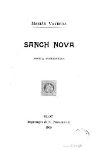 Sanch Nova de Marià Vayreda i Vila (ed. 1900)