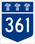 Highway 361 marker