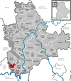 Lage der Gemeinde Schollbrunn im Landkreis Main-Spessart