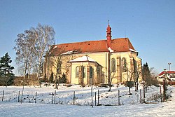 Gotický kostel Nejsvětější Trojice postavený v místech bývalého kláštera